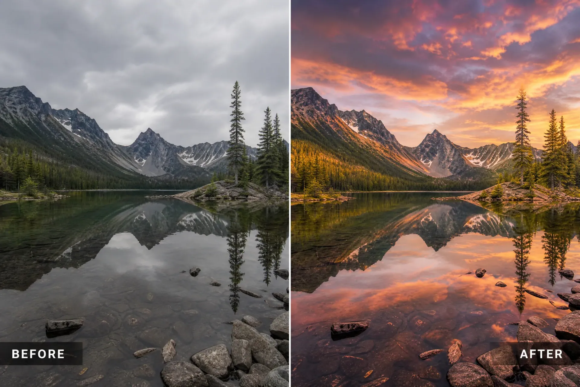 Замена неба на фото нейросетью